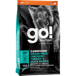 GO! Dog CARNIVORE GF Chicken,Turkey + Duck Adult 1,6kg
