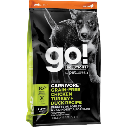 GO! Dog CARNIVORE GF Chicken,Turkey + Duck Puppy 1,6kg