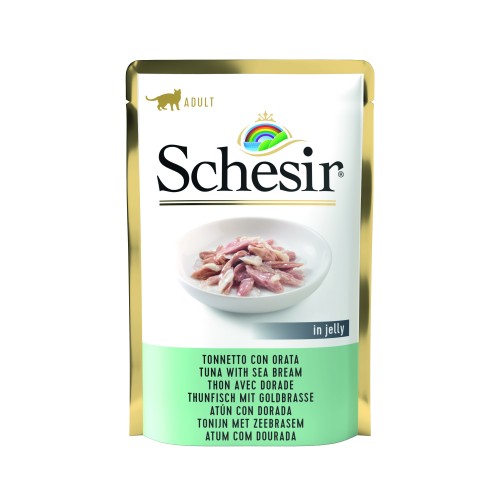 Schesir Sachet Chat Thon avec Daurade 85g