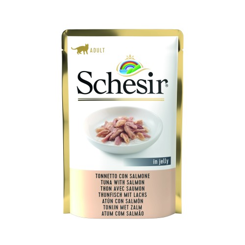 Schesir Sachet Chat Thon avec Saumon 85g