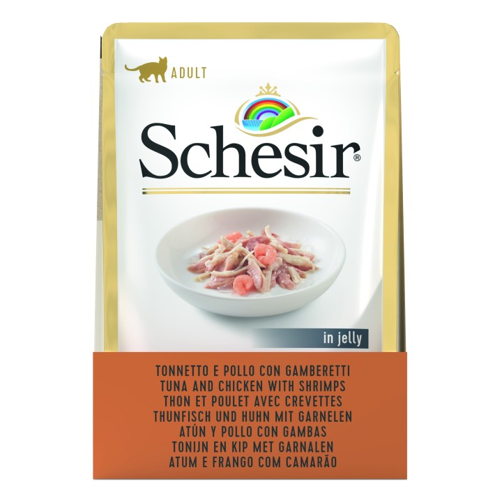 Schésir Sachet Chat Thon & Poulet avec Crevettes 85 gr