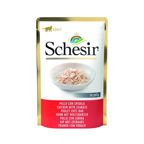 Schésir Sachet Chats Filets de Poulet avec Bar 85 gr