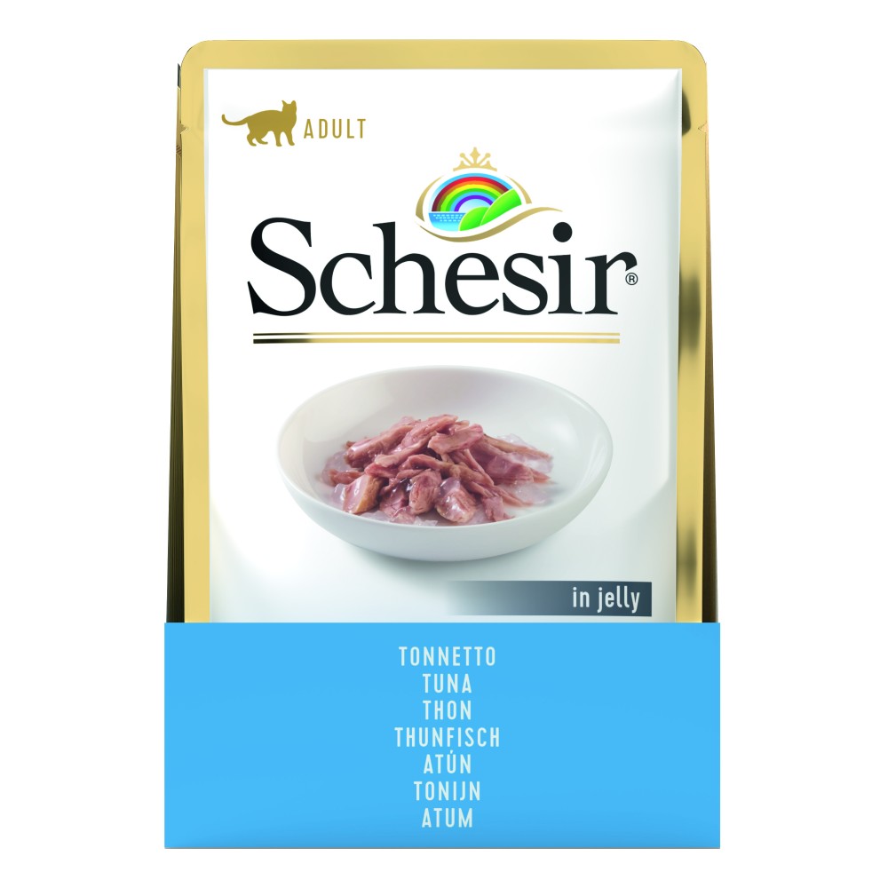 Schesir Sachet Chat Thon & Poulet avec Crevettes 85 gr - APS Choice