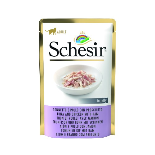 Schesir Sachet Chat Thon Poulet Jambon 85g