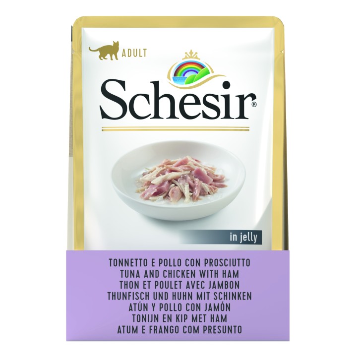 Schésir Sachet Chat Thon Poulet Jambon 85g