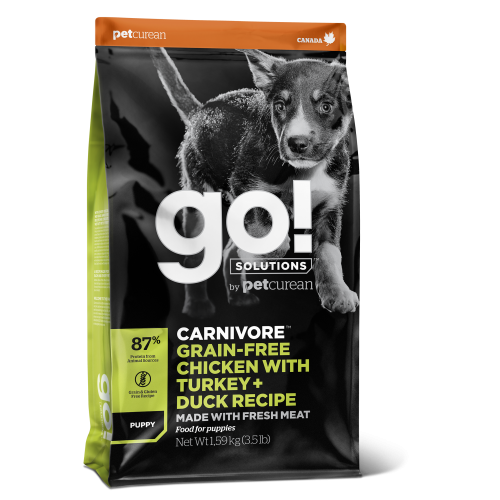 GO! Puppy 10kg Poulet+Dinde+Canard  Dog CARNIVORE GF