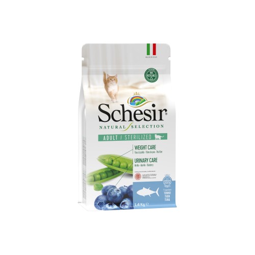 Schesir chat Adulte Sterilized Thon Mono prot√©ine 1,4KG