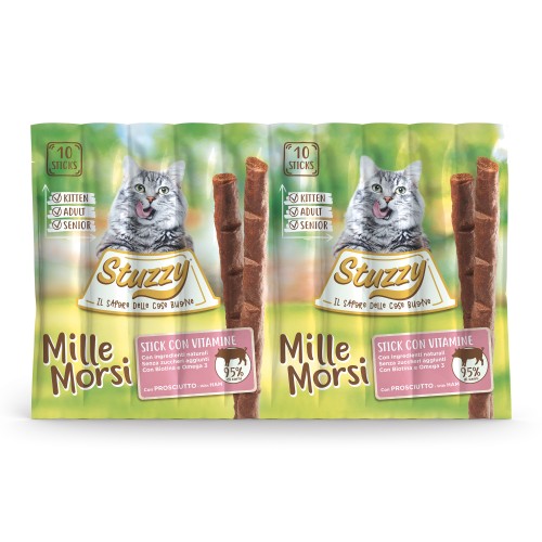 Cat stick jambon 10 x 5 g