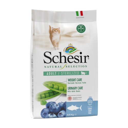 Schesir chat Adulte Sterilized Thon Mono proteine 4,5KG