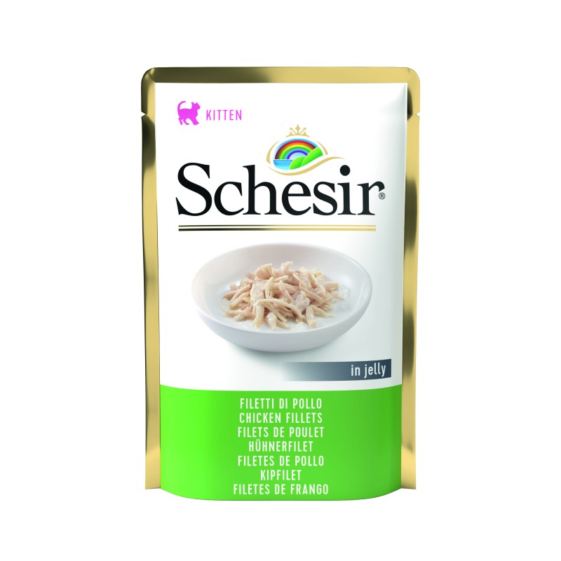 Soupe pour chat sans céréale avec des ingrédients naturels Schesir