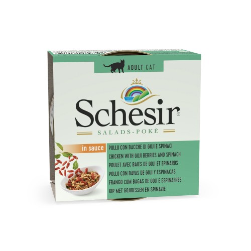 Schesir Salades Poulet / baies de goji / epinards85 gr