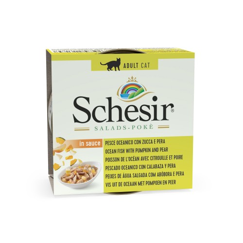 Schesir Salades Poisson de l’ocean / Citrouille / Poire 85 gr