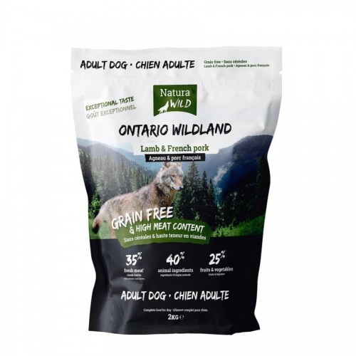 NATURA WILD Ontario Wildland Agneau & Porc Français 2 kg