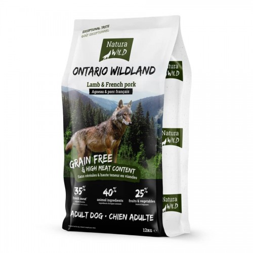 NATURA WILD Ontario Wildland Agneau & Porc Français 12 kg