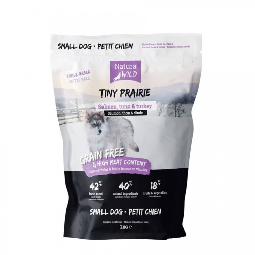 NATURA WILD Tiny Prairie Petits chiens Saumon thon et dinde- 2kg