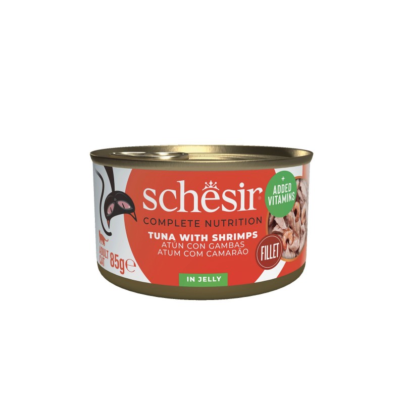 Schésir Chat Thon et Crevettes 85 gr