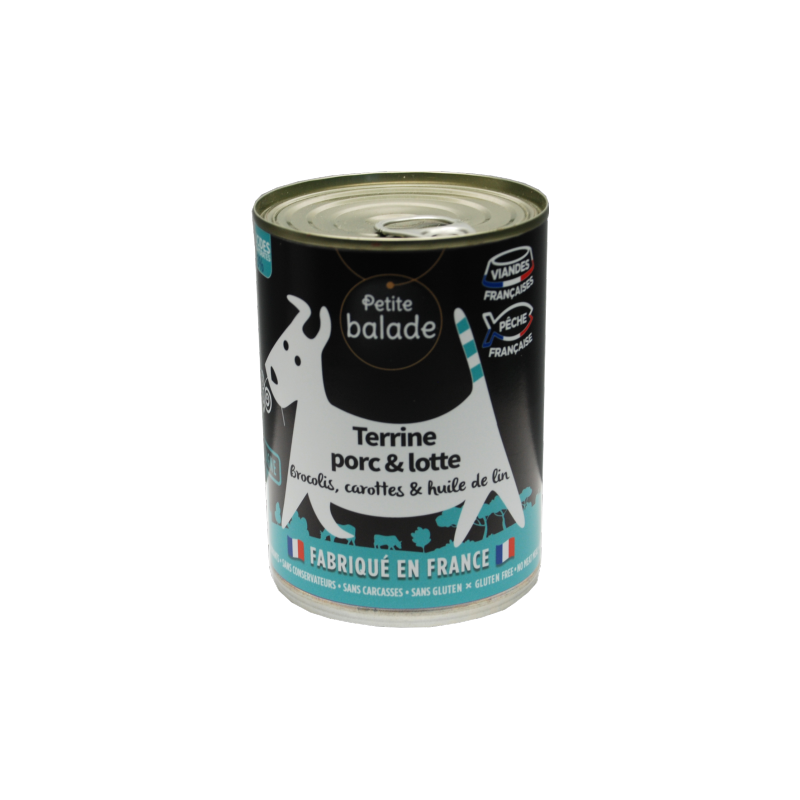 TERRINE DE PORC ET LOTTE 400G - HUMIDE "PETITE BALADE"