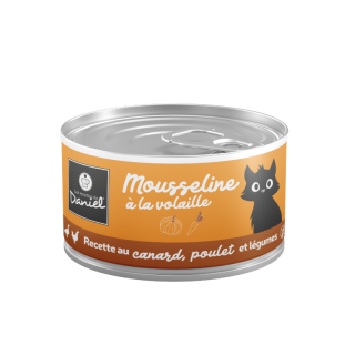 MOUSSELINE AU CANARD, POULET ET LÉGUMES - 85G