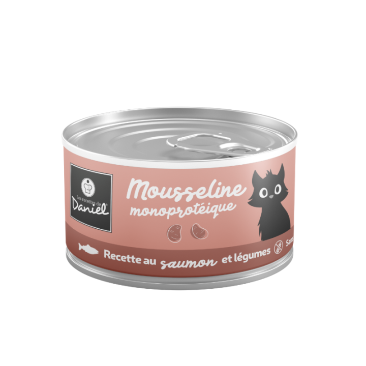 MOUSSELINE MONOPROTÉIQUE AU SAUMON ET LÉGUMES - 85G