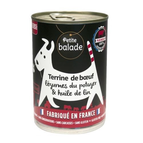 Terrine de bœuf 400g - Humide "Petite balade"