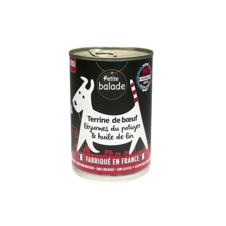 Terrine de bœuf 400g - Humide "Petite balade"