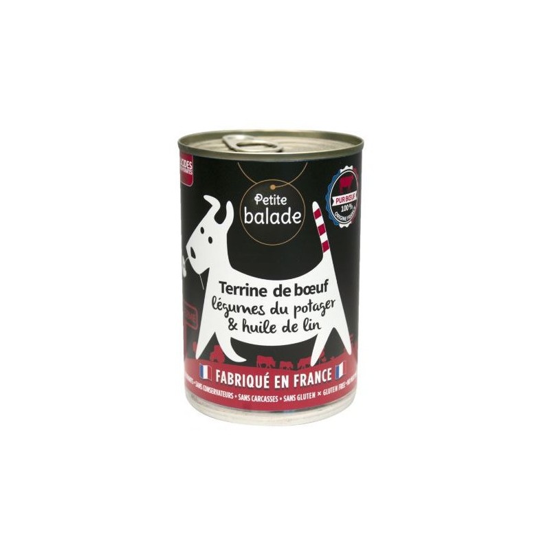 Terrine de bœuf 400g - Humide "Petite balade"