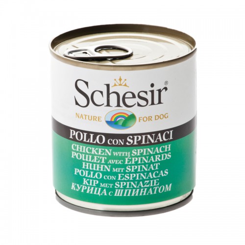 Schesir Chien Poulet avec Epinards 285 gr