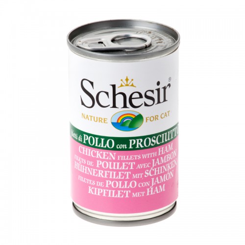 Schesir Chat Filets de Poulet avec Jambon140 gr