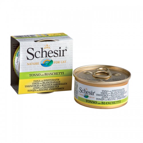 Schesir Chat Thon blanchailles avec Bouillon 70 gr