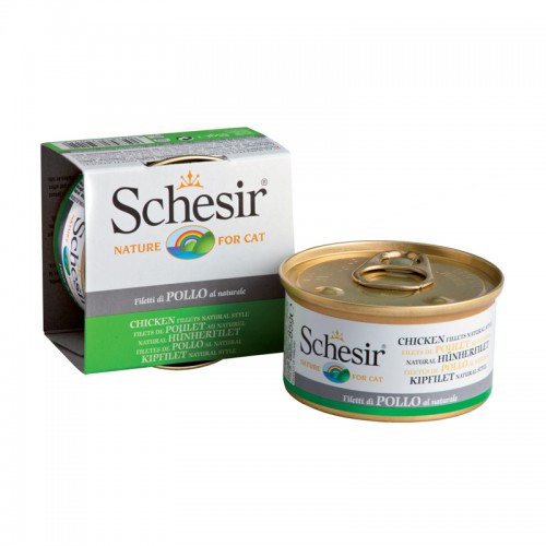 Schésir Chat Poulet au Naturel 85 gr