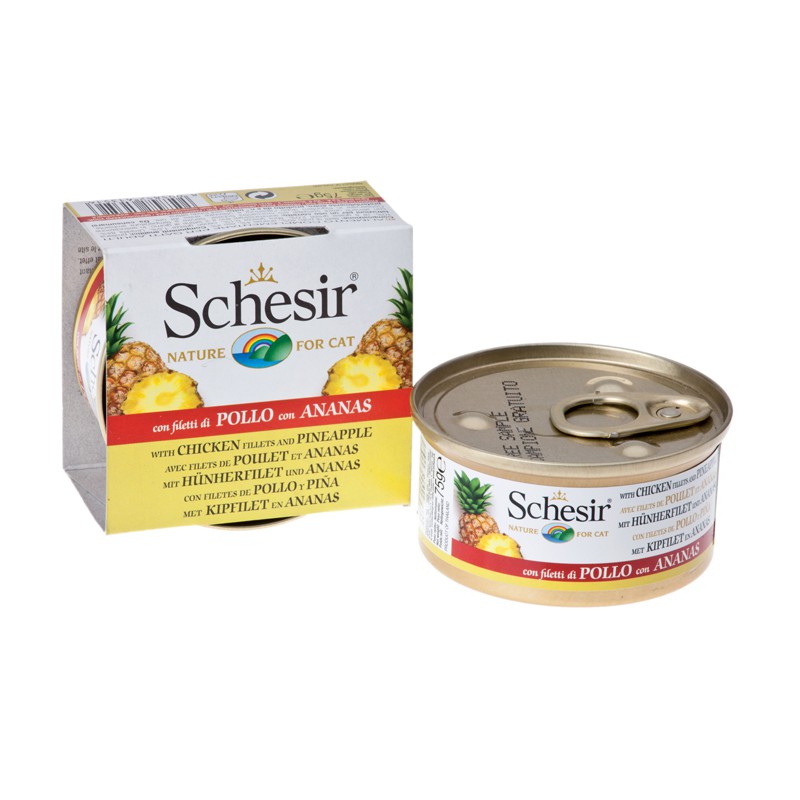 Schesir Chat Poulet et Ananas 75 gr