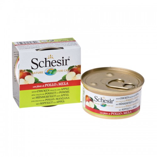 Schesir Chat Poulet et Pomme 75 gr