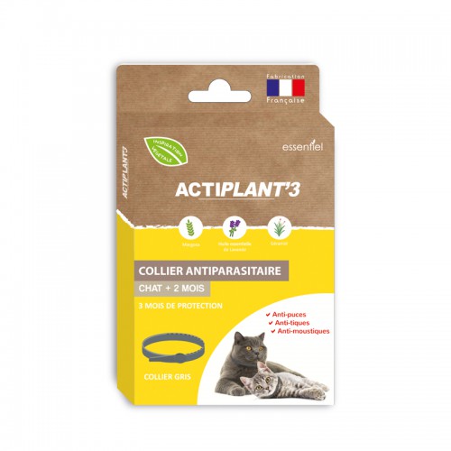 Collier Antiparasitaire ActiPlant'3 - chats