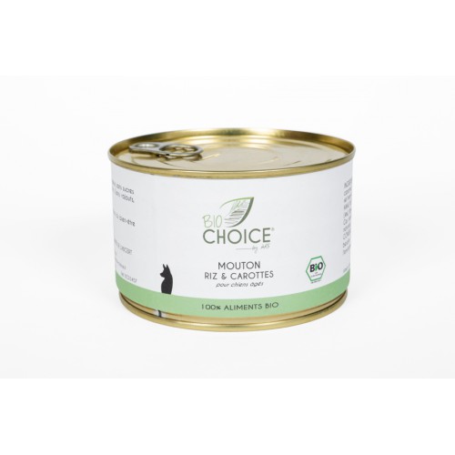 BioChoice Chien  Senior Mouton Riz & Carottes boite 400g