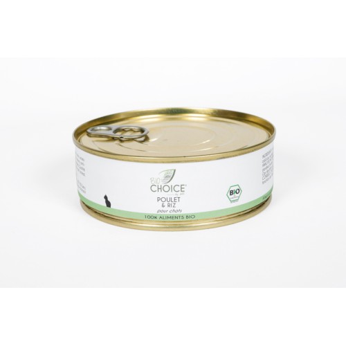 BioChoice Chat  Poulet & Riz boite 200g