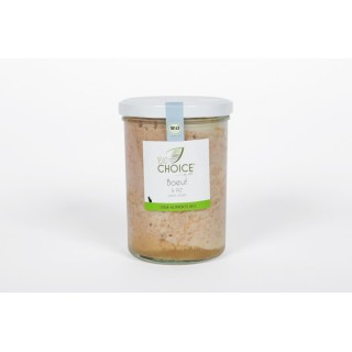 BioChoice Chat  Boeuf & Riz bocal 400g