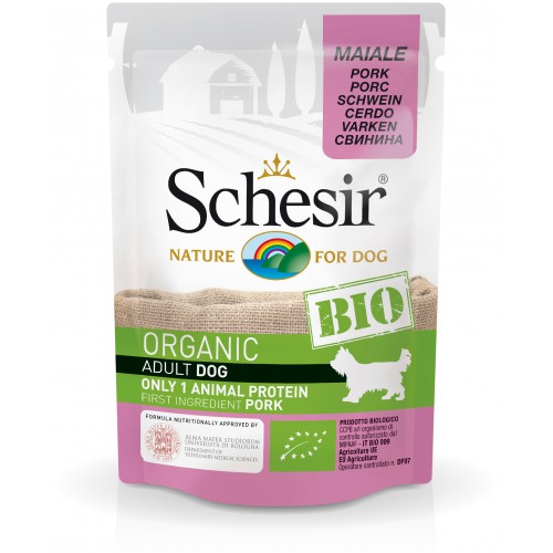 Schesir Chien Bio Porc 85 gr