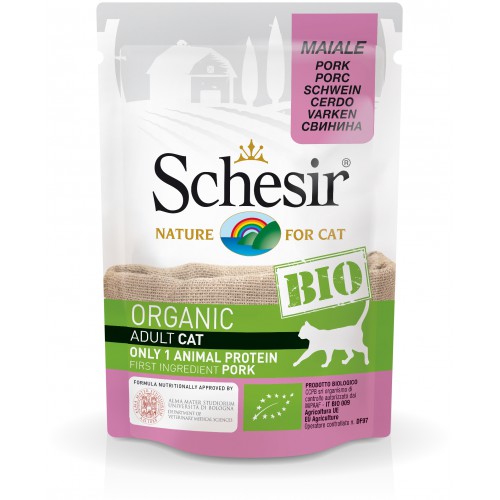 Schésir Chat Bio Porc 85 gr