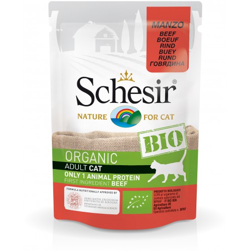 Schesir Chat Bio Boeuf 85 gr